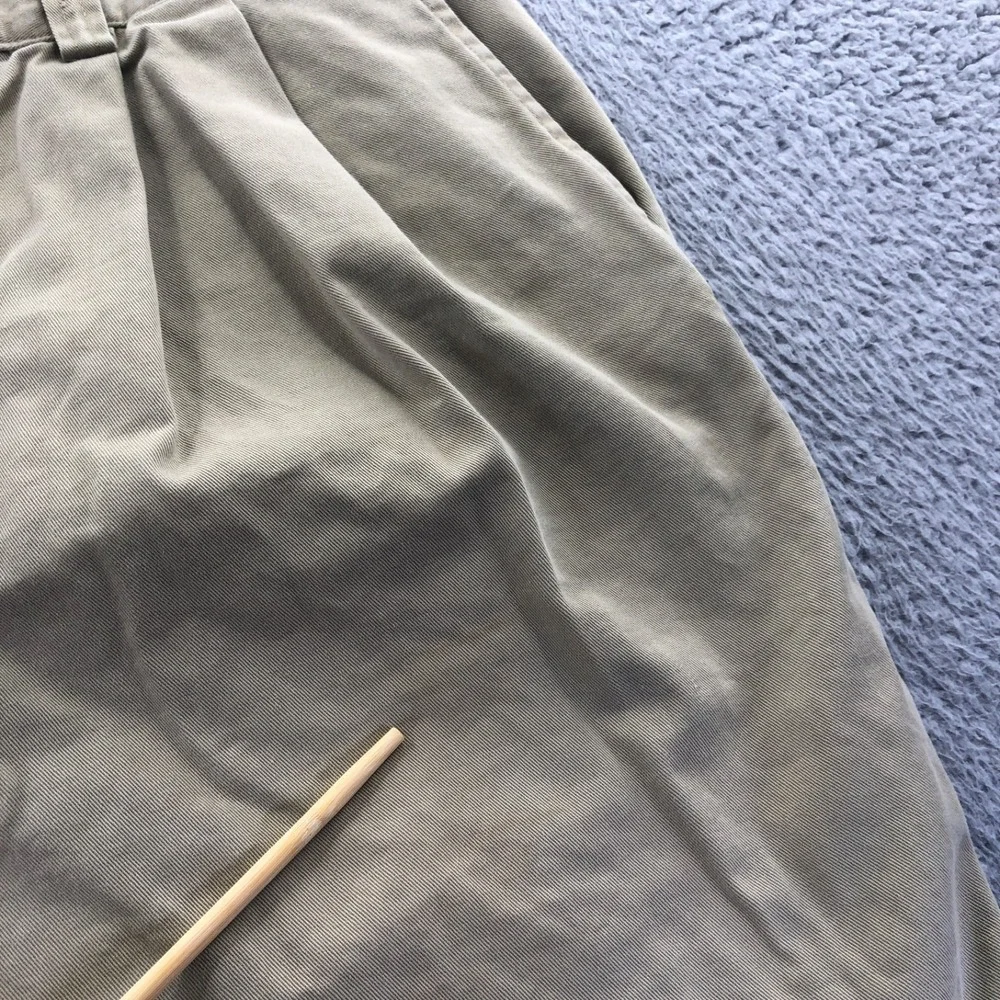 Vtg Gap Shorts Mens 34 Khaki Double Pleated Relaxed Baggy Fit 90 Chino Longer